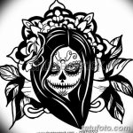 fotó Vázlat a Santa Muerto tetoválásról 2018. 06. 03. № 172 - Santa Muerto vázlata -