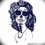 fotó Vázlat Santa Muerto tetoválásról, 2018. 06. 03. №171 - Santa Muerto vázlata -