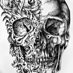 fotó Vázlat Santa Muerto tetoválásról, 2018. 06. 03. №167 - Santa Muerto vázlata -