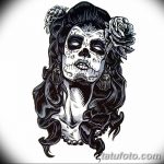 fotó Vázlat a Santa Muerto tetoválásról 2018. 06. 03. №166 - Santa Muerto vázlata -
