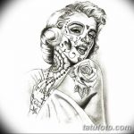 fotó Vázlat Santa Muerto tetoválásról, 2018. 06. 03. №163 - Santa Muerto vázlata -