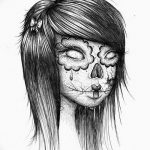 fotó Vázlat Santa Muerto tetoválásról, 2018. 06. 03. №161 - Santa Muerto vázlata -