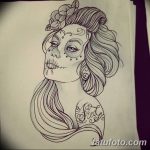 fotó Vázlat a Santa Muerto tetoválásról, 2018. 06. 03. № 004 - Santa Muerto vázlata -