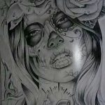 fotó Vázlat a Santa Muerto tetoválásról, 2018. 06. 03. № 008 - Santa Muerto vázlata -