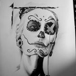 fotó Vázlat a Santa Muerto tetoválásról 2018. 06. 03. №012 - Santa Muerto vázlata -