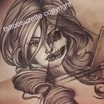 fotó Vázlat a Santa Muerto tetoválásról 2018. 06. 03. №024 - Santa Muerto vázlata -