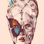 fotó Vázlat a Santa Muerto tetoválásról 2018. 06. 03. №026 - Santa Muerto vázlata -