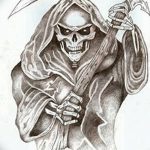 fotó Vázlat a Santa Muerto tetoválásról 2018. 06. 03. №030 - Santa Muerto vázlata -