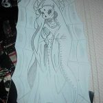 fotó Vázlat a Santa Muerto tetoválásról 2018. 06. 03. №039 - Santa Muerto vázlata -