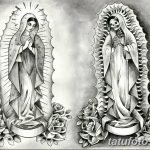 fotó Vázlat Santa Muerto tetoválásról, 2018. 06. 03. №158 - Santa Muerto vázlata -