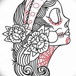 fotó Vázlat Santa Muerto tetoválásról, 2018. 06. 03. №154 - Santa Muerto vázlata -