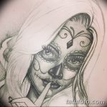 fotó Vázlat Santa Muerto tetoválásról, 2018. 06. 03. №151 - Santa Muerto vázlata -
