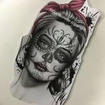 fotó Vázlat a Santa Muerto tetoválásról 2018. 06. 03. № 148 - Santa Muerto vázlata -