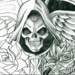fotó Vázlat a Santa Muerto tetoválásról 2018. 06. 03. №145 - Santa Muerto vázlata -