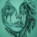 fotó Vázlat a Santa Muerto tetoválásról 2018.06.03. №141 - Santa Muerto vázlata -