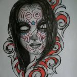 fotó Vázlat a Santa Muerto tetoválásról 2018. 06. 03. №140 - Santa Muerto vázlata -