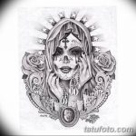 fotó Vázlat Santa Muerto tetoválásról, 2018. 06. 03. №131 - Santa Muerto vázlata -