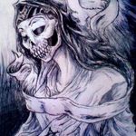 fotó Vázlat a Santa Muerto tetoválásról 2018. 06. 03. №124 - Santa Muerto vázlata -