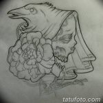 fotó Vázlat a Santa Muerto tetoválásról 2018. 06. 03. №123 - Santa Muerto vázlata -