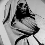 fotó Vázlat a Santa Muerto tetoválásról 2018. 06. 03. №050 - Santa Muerto vázlata -