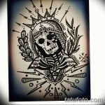 fotó Vázlat Santa Muerto tetoválásról, 2018. 06. 03. №053 - Santa Muerto vázlata -