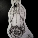 fotó Vázlat a Santa Muerto tetoválásról 2018. 06. 03. №061 - Santa Muerto vázlata -