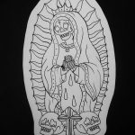 fotó Vázlat a Santa Muerto tetoválásról 2018. 06. 03. №062 - Santa Muerto vázlata -