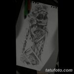 fotó Vázlat a Santa Muerto tetoválásról 2018. 06. 03. №063 - Santa Muerto vázlata -