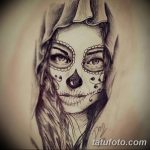 fotó Vázlat Santa Muerto tetoválásról, 2018. 06. 03. №064 - Santa Muerto vázlata -