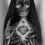 fotó Vázlat a Santa Muerto tetoválásról 2018. 06. 03. №071 - Santa Muerto vázlata -