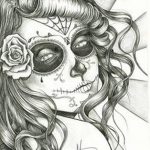 fotó Vázlat a Santa Muerto tetoválásról 2018. 06. 03. №074 - Santa Muerto vázlata -