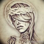 fotó Vázlat a Santa Muerto tetoválásról 2018. 06. 03. №075 - Santa Muerto vázlata -