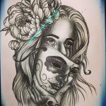 fotó Vázlat a Santa Muerto tetoválásról 2018. 06. 03. №079 - Santa Muerto vázlata -