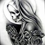 fotó Vázlat a Santa Muerto tetoválásról 2018. 06. 03. №081 - Santa Muerto vázlata -