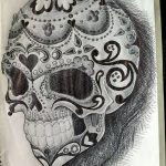 fotó Vázlat a Santa Muerto tetoválásról 2018. 06. 03. №083 - Santa Muerto vázlata -