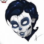 fotó Vázlat a Santa Muerto tetoválásról 2018.06.03. №084 - Santa Muerto vázlata -