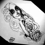 fotó Vázlat a Santa Muerto tetoválásról 2018. 06. 03. №096 - Santa Muerto vázlata -