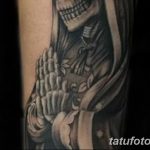 fotó Vázlat a Santa Muerto tetoválásról 2018.06.03. №100 - Santa Muerto vázlata -