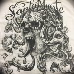 fotó Vázlat Santa Muerto tetoválásról, 2018. 06. 03. №102 - Santa Muerto vázlata -