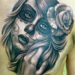 fotó Vázlat Santa Muerto tetoválásról, 2018. 06. 03. №104 - Santa Muerto vázlata -