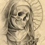 fotó Vázlat a Santa Muerto tetoválásról 2018. 06. 03. №106 - Santa Muerto vázlata -