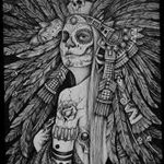 fotó Vázlat a Santa Muerto tetoválásról 2018. 06. 03. №114 - Santa Muerto vázlata -