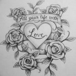 снимка Скици на татуировка Сърце от 20.06.2018 №027 - Скици Татуировка Сърце -
