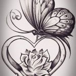 снимка Скици на татуировка Сърце от 20.06.2018 №128 - Скици Татуировка Сърце -
