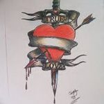 снимка Скици на татуировка Сърце от 20.06.2018 №191 - Скици Татуировка Сърце -