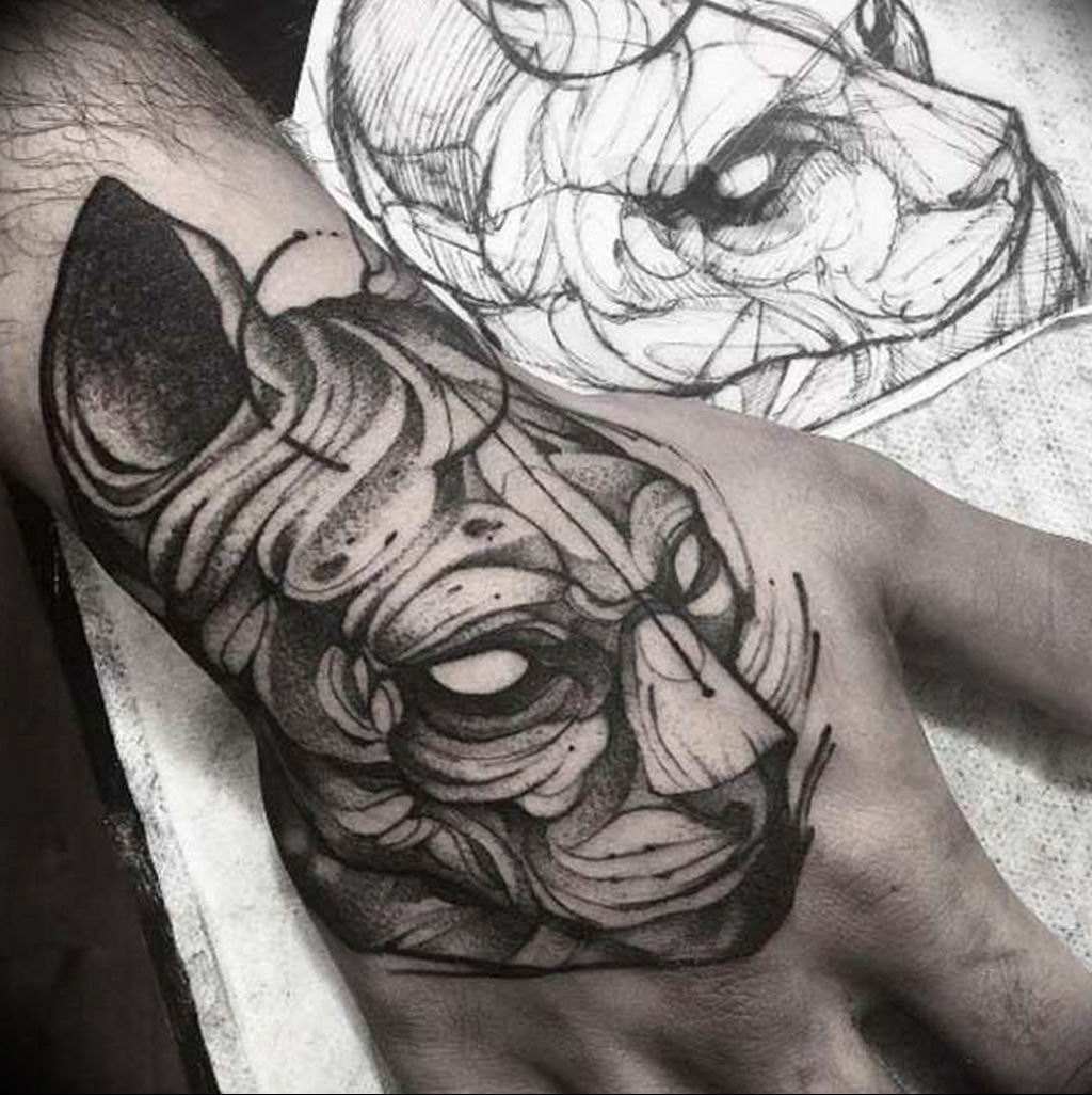 Szfinx tetoválás vázlata 2019.08.20. №114 - Szfinx tetoválás vázlata -