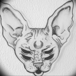 Szfinx tetoválás vázlata 2019.08.20. №002 - Szfinx tetoválás vázlata -