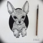 Szfinx tetoválás vázlata 2019.08.20. №004 - Szfinx tetoválás vázlata -