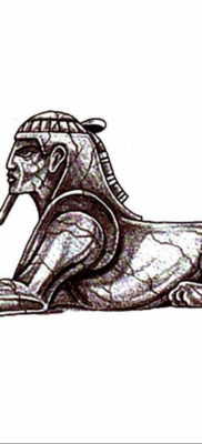 Szfinx tetoválás vázlata 2019.08.20. №024 - Szfinx tetoválás vázlata -