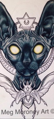 Szfinx tetoválás vázlata 2019.08.20. №028 - Szfinx tetoválás vázlata -